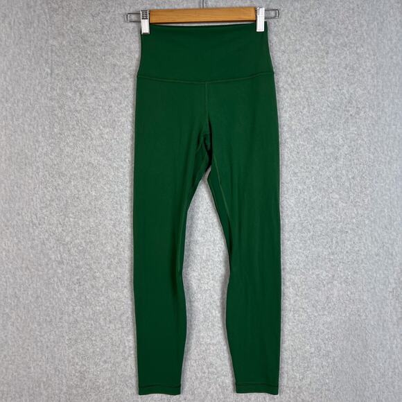 Lululemon Everglade Green Align High Rise Pant 25" Legging Size 4 - Picture 2 of 13